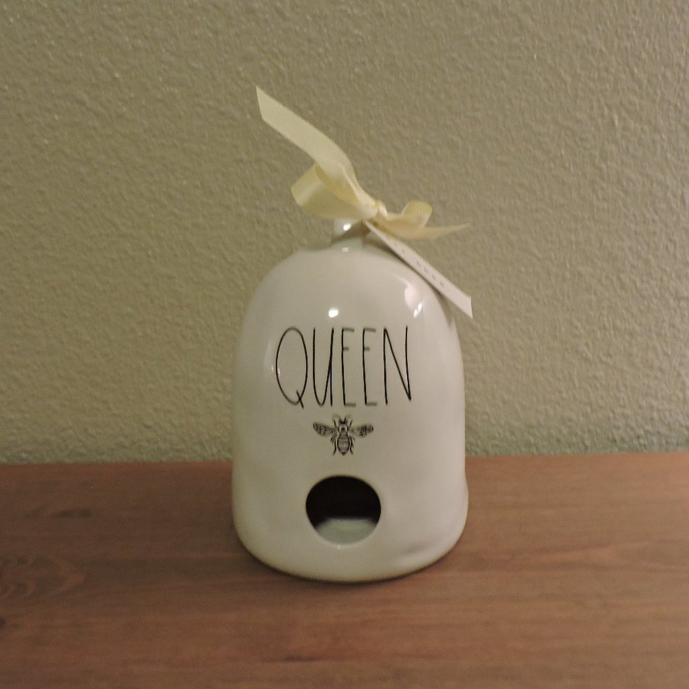 Rae Dunn "Queen Bee" Round Birdhouse